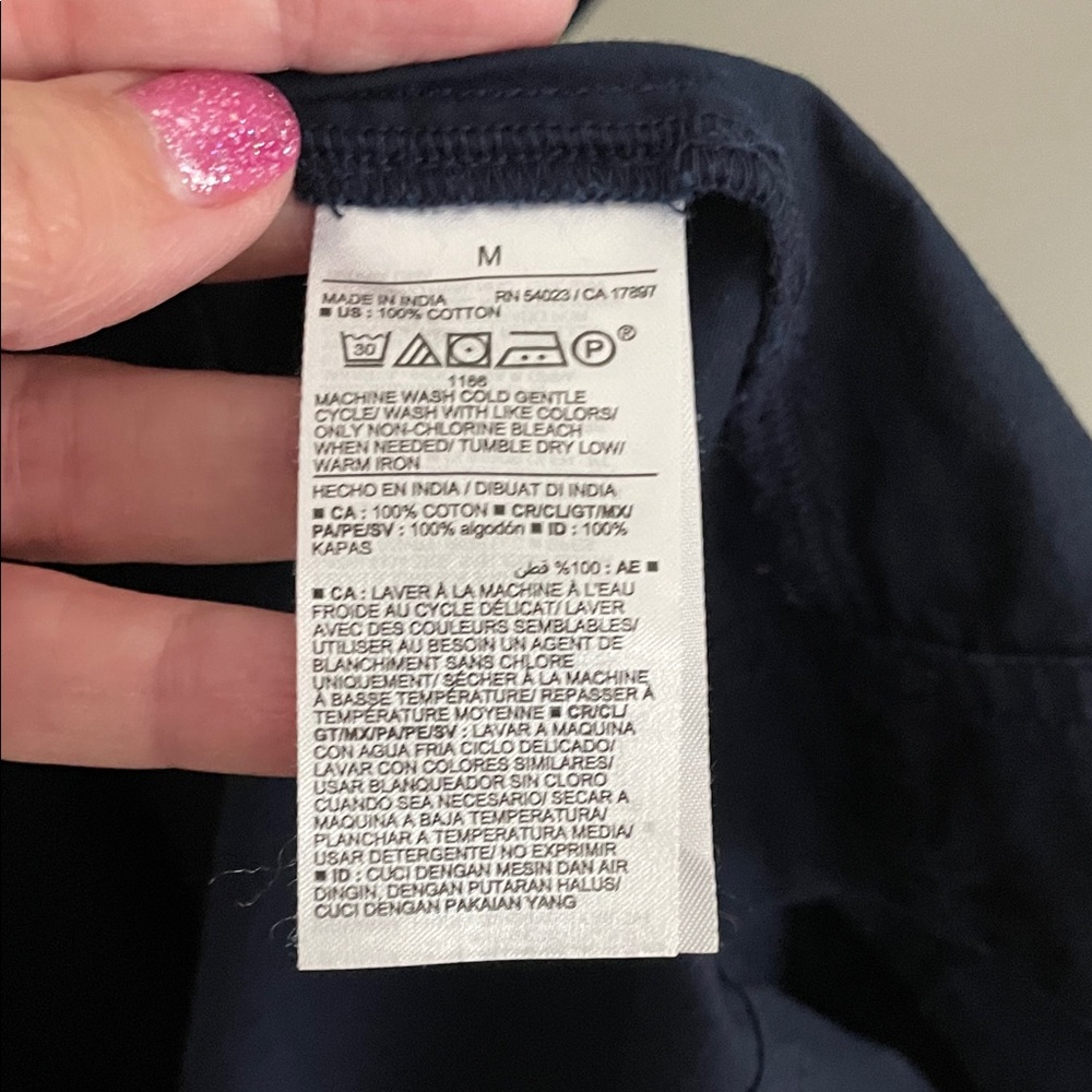 Old Navy Women's Navy Dress with Cut Out Waist - Picture 8 of 8